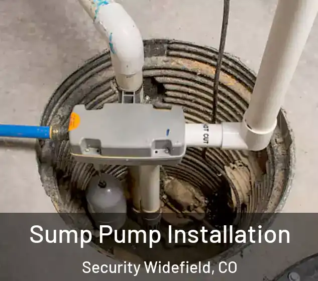  Sump Pump Installation Security Widefield, CO